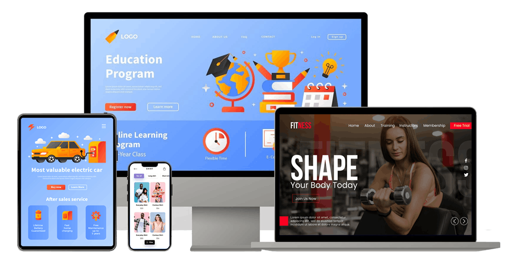 custom website design and development